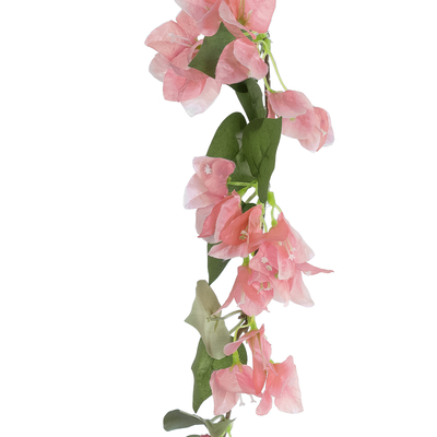 GloboStar® Artificial Garden BOUGAUVILLEA BRANCH 20655 Τεχνητό Διακοσμητικό Κλαδί Μπουκανβίλιας Ροζ - Πορτοκαλί Y80cm