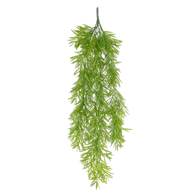GloboStar® Artificial Garden HANGING BARLEY 20857 Τεχνητό Διακοσμητικό Κρεμαστό Φυτό Κριθάρι Μ26 x Π15 x Υ81cm