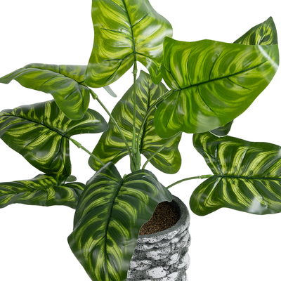 GloboStar® Artificial Garden PEACOCK 20888 Τεχνητό Διακοσμητικό Φυτό Παγώνι Φ38 x Υ33cm