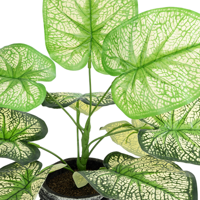 GloboStar® Artificial Garden CALADIUM 20889 Τεχνητό Διακοσμητικό Φυτό Τροπικό Καλάδιο Φ40 x Υ33cm