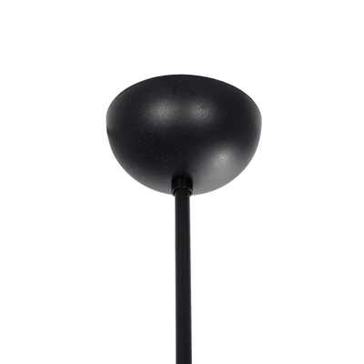 GloboStar® LATTICE 203-0017 Μοντέρνο Κρεμαστό Φωτιστικό Ράγα Πολύφωτο 6 x E27 IP20 Μαύρο & Μπρούτζινο Μέταλλο με Mελί Γυαλί - Μ120 x Π32 x Υ32cm