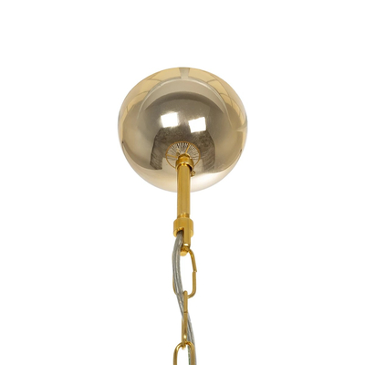 GloboStar® CRYSTAL 203-0028 Κλασικό Κρεμαστό Φωτιστικό Κρύσταλλα Τρίφωτο 3 x E27 IP20 Χρυσό Μέταλλο με Διάφανο Κρύσταλλο - Μ41 x Π41 x Υ40cm