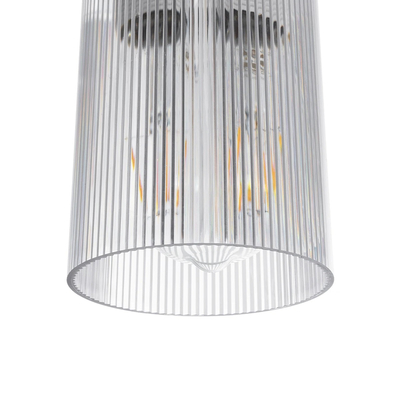 GloboStar® TORUS 203-0064 Μοντέρνο Κρεμαστό Φωτιστικό Καμπάνα Μονόφωτο 1 x E27 IP20 Λευκό Πλαστικό - Μ10.5 x Π10.5 x Υ18.5cm