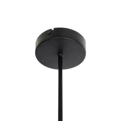 GloboStar® GLOBUS 203-0104 Μοντέρνο Φωτιστικό Οροφής Ράγα Πολύφωτο 4 x E27 IP20 Μαύρο Μέταλλο με Λευκό Γυαλί - Μ70 x Π34 x Υ15cm