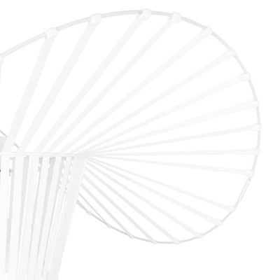 GloboStar® LUMINOVA 61465 Μοντέρνο Κρεμαστό Φωτιστικό Πλέγμα Μονόφωτο 1 x E27 IP20 Λευκό Σχοινί με Λευκό Σύρμα - Μ65 x Π65 x Υ25cm