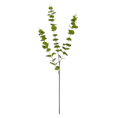 GloboStar® Artificial Garden EUCALYPTUS BRANCH 20484 Τεχνητό Διακοσμητικό Κλαδί Ευκάλυπτου Πράσινο Π30 x Μ30 x Υ80m