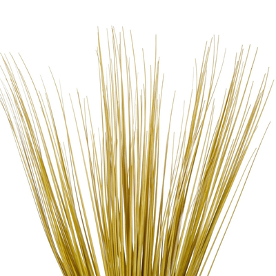 GloboStar® Artificial Garden YELLOW GRASS BOUQUET 21159 Τεχνητό Διακοσμητικό Μπουκέτο Grass Κίτρινο Y70cm