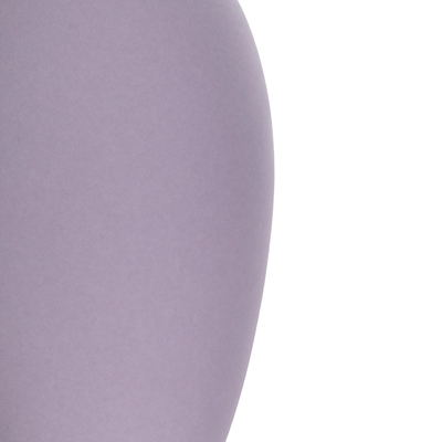 GloboStar® Artificial Garden AMETHYST 21267 Διακοσμητικό Κεραμικό Βάζo Μωβ Π8 x Μ8 x Υ14cm