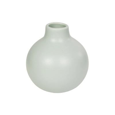 GloboStar® Artificial Garden EMERALD 21279 Διακοσμητικό Κεραμικό Βάζo Τιρκουάζ Π12 x Μ12 x Υ14cm