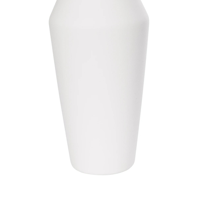 GloboStar® Artificial Garden MALVINA 21285 Διακοσμητικό Κεραμικό Βάζo Λευκό Π10 x Μ10 x Υ24cm