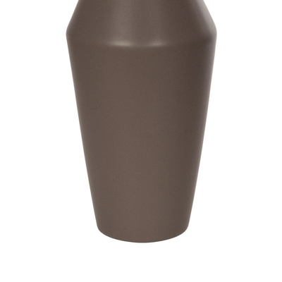 GloboStar® Artificial Garden UNIQUE 21286 Διακοσμητικό Κεραμικό Βάζo Καφέ Π10 x Μ10 x Υ24cm