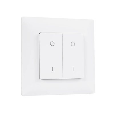 GloboStar® 73122 PF1-2 SKYDANCE Ασύρματο Επιτοίχιο Χειριστήριο 2 Group  RF 2.4Ghz DC3V IP20 - Μ8.5 x Π8.5 x Υ1.7cm - 5 Χρόνια Εγγύηση