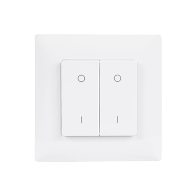 GloboStar® 73122 PF1-2 SKYDANCE Ασύρματο Επιτοίχιο Χειριστήριο 2 Group  RF 2.4Ghz DC3V IP20 - Μ8.5 x Π8.5 x Υ1.7cm - 5 Χρόνια Εγγύηση