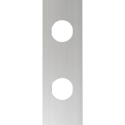 GloboStar® 90829 Μεταλλικο Καλυμμα 1 Μέτρου 15 Τεμαχίων για Ψηφιακή Αλυσίδα Γιρλάντα 20 Σποτ LED με Κωδικό 90140 Ασημί Μ100 x Π4.7 x Υ1cm