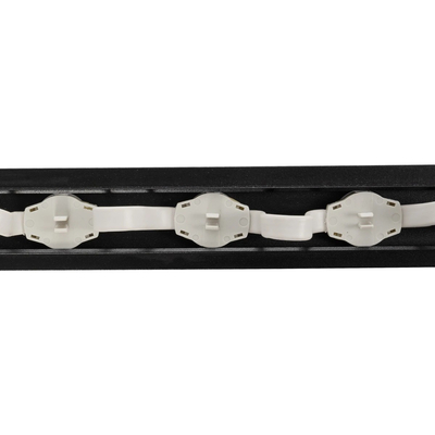 GloboStar® 90830 4 x Digital Pixel Addressable Facade Aluminum Bars - 4 x Ψηφιακές Μπάρες Αλουμινίου Πρόσοψης Κτιρίων LED SMD 3535 45W 60LED 60PIXEL SPI/TTL Protocol IC UCS512B 2700lm 120° DC 12V IP67 RGB - Μαύρο Σώμα - Μ400 x Π4.5 x Υ3.6cm - 4 Μπάρες