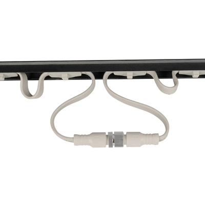 GloboStar® 90830 4 x Digital Pixel Addressable Facade Aluminum Bars - 4 x Ψηφιακές Μπάρες Αλουμινίου Πρόσοψης Κτιρίων LED SMD 3535 45W 60LED 60PIXEL SPI/TTL Protocol IC UCS512B 2700lm 120° DC 12V IP67 RGB - Μαύρο Σώμα - Μ400 x Π4.5 x Υ3.6cm - 4 Μπάρες