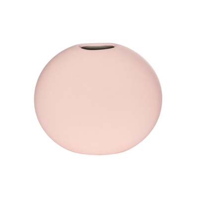 GloboStar® Artificial Garden SICILY 21289 Διακοσμητικό Κεραμικό Βάζo Ροζ Π15 x Μ15 x Υ14cm