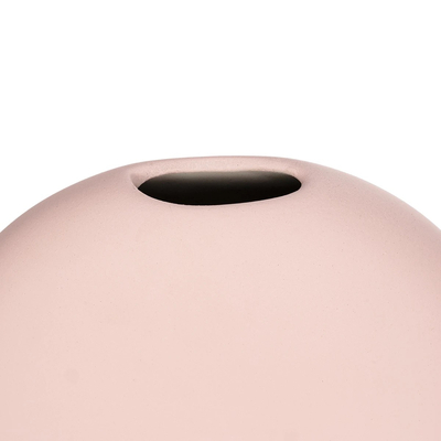 GloboStar® Artificial Garden SICILY 21289 Διακοσμητικό Κεραμικό Βάζo Ροζ Π15 x Μ15 x Υ14cm