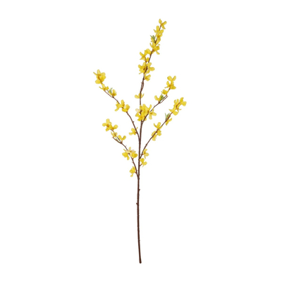 GloboStar® Artificial Garden YELLOW WINDER JASMIN BRANCH 21321 Τεχνητό Διακοσμητικό Κίτρινο Κλαδί Γιασεμί Y92cm