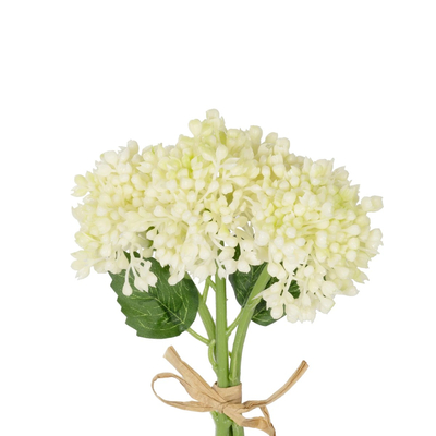 GloboStar® Artificial Garden WHITE HYACINTH BOUQUET 21351 Τεχνητό Διακοσμητικό Μπουκέτο Λευκός Υάκυνθος Y30cm