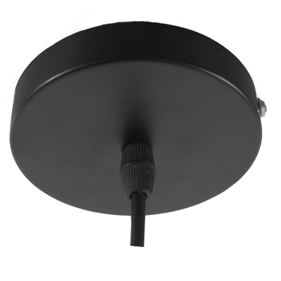 GloboStar® WICKHAM 01171 Vintage Κρεμαστό Φωτιστικό Καμπάνα Μονόφωτο 1 x E27 IP20 Διάφανο Γυαλί με Μαύρο & Χρυσό Μέταλλο - Μ30 x Π30 x Y25cm