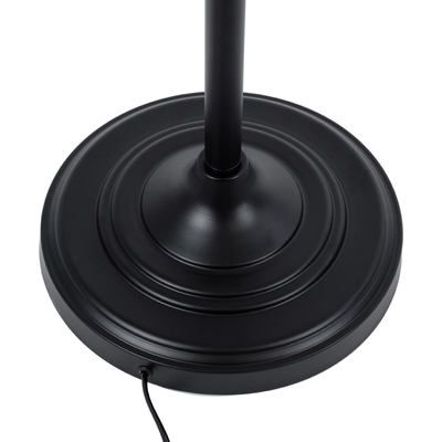 GloboStar® WYNGE 01101 Vintage Επιδαπέδιο Φωτιστικό Μονόφωτο 1 x E27 IP20 Μαύρο & Χρυσό Μέταλλο - Μ95 x Π27 x Υ174cm