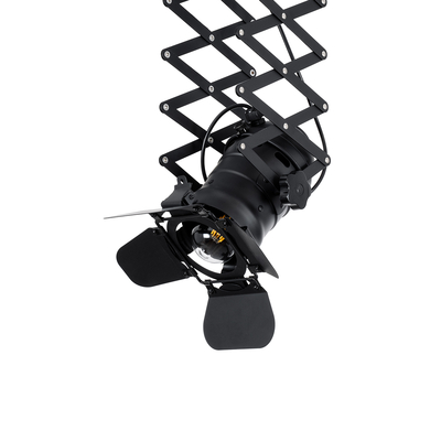 GloboStar® BROADWAY 01140 Vintage Φωτιστικό Οροφής Πλέγμα Μονόφωτο 1 x E27 IP20 Μαύρο Μέταλλο - Μ28 x Π25 x Υ100cm