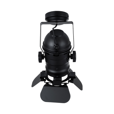 GloboStar® DETROIT 01372 Vintage Φωτιστικό Οροφής Πλέγμα Μονόφωτο 1 x E27 IP20 Μαύρο Μέταλλο - Μ26 x Π26 x Υ37cm