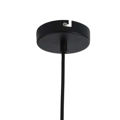 GloboStar® DURANT 01322 Μοντέρνο Κρεμαστό Φωτιστικό Πλέγμα Μονόφωτο 1 x E27 IP20 Γκρι Τσιμέντο με Μπεζ Μέταλλο - Μ12 x Π12 x Υ40cm