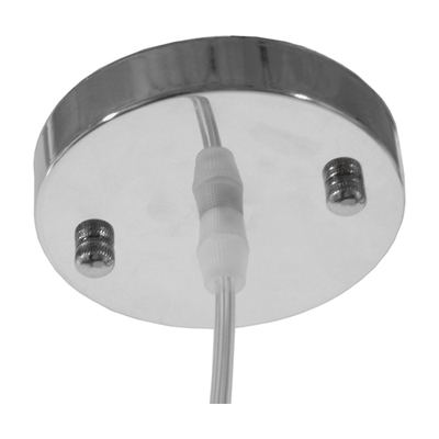 GloboStar® CRESCENT 01330 Vintage Κρεμαστό Φωτιστικό Πλέγμα Μονόφωτο 1 x E27 IP20 Καφέ Rattan - Μ30 x Π20 x Υ35cm