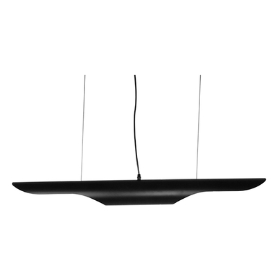 GloboStar® ESTERINA 01473 Μοντέρνο Κρεμαστό Φωτιστικό Ανάρτηση Δίφωτο 2 x E27 IP20 Μαύρο & Χρυσό Μέταλλο - Μ100 x Π10 x Y10cm