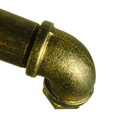 GloboStar® CANAL 01669 Vintage Κρεμαστό Φωτιστικό Ράγα Πολύφωτο 5 x E27 IP20 Μπρούτζινο Μέταλλο - Μ92 x Π5 x Y8cm