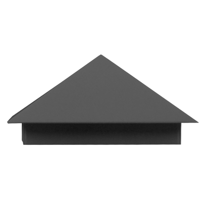 GloboStar® 96509 LED Φωτιστικό Τοίχου Απλίκα STEALTH Αρχιτεκτονικού Φωτισμού Γκρι Αδιάβροχο IP65 10 Watt CREE 1200lm 60° 230V Ψυχρό Λευκό Μ17 x Π7.5 x Υ17cm