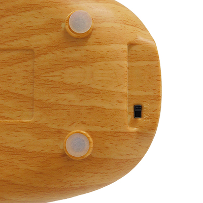 GloboStar® DRAPER 01438 Επαναφορτιζόμενο USB Φωτιστικό Γραφείου LED 6 Watt Μονόφωτο Μεταλλικό σε Απόχρωση Ξύλου με Ασημί Καπέλο Λευκό Ημέρας 4500K Dimmable