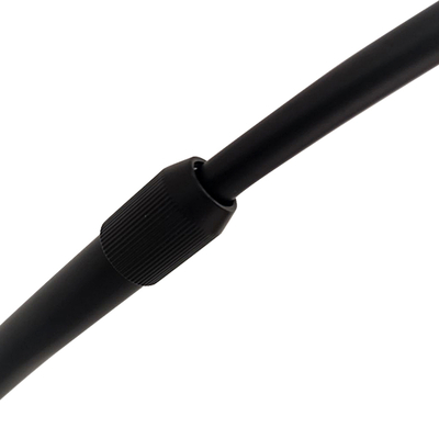 GloboStar® IMPERIAL 01587 Μοντέρνο Επιδαπέδιο Φωτιστικό Μονόφωτο 1 x E27 IP20 Μαύρο Μέταλλο, Μαύρο Ύφασμα με Μαύρο Μάρμαρο - Μ38 x Π38 x Υ172cm