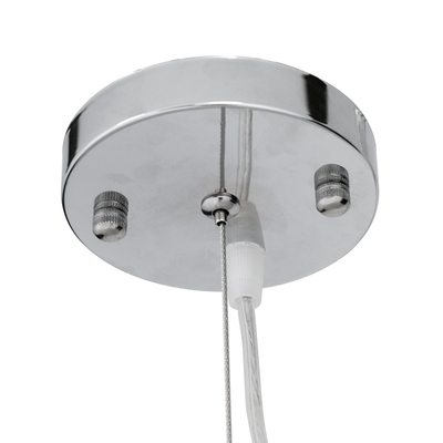 GloboStar® MALIBU 00967 Boho Κρεμαστό Φωτιστικό Πλέγμα Μονόφωτο 1 x E27 IP20 Καφέ Ξύλο - Μ100 x Π100 x Y86cm