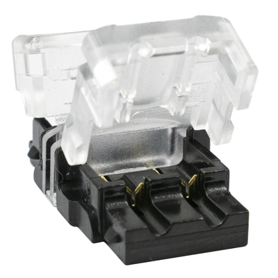 GloboStar® 70720 Αδιάβροχος Ταχυσύνδεσμος Ένωσης IP65 - Strip To Cable Connector για Ένωση 1 x Μονόχρωμης Αδιάβροχης Ταινίας LED Πλάτους 10mm με 1 x Καλώδιο Τροφοδοσίας