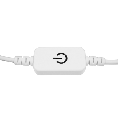 GloboStar® 73303 LED Dimmer Αφής με Διακόπτη On/Off Λευκό DC 12-24V Max 120W