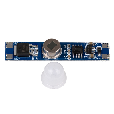 GloboStar® SENSOR-PROFILE 70697 Mini PIR Ανιχνευτής-Αισθητήρας Κίνησης Modular για Προφίλ Αλουμινίου - DC 5-24V 1 x 6A 144W - Max 6A 144W - IP20 - Γωνία Ανίχνευσης 180° & Απόσταση Ανίχνευσης 3 Μέτρα με 30 Sec Χρόνο Αναμονής -  Μ4.9 x Π1 x Υ1.2cm - 2 Χρόνια Εγγύηση