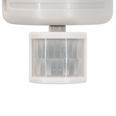 GloboStar® 71508 Λευκό Αυτόνομο Ηλιακό Φωτιστικό LED SMD 10W 150lm με Ενσωματωμένη Μπαταρία 1200mAh - Φωτοβολταϊκό Πάνελ με Αισθητήρα Ημέρας-Νύχτας και PIR Αισθητήρα Κίνησης Αδιάβροχο IP54 Ψυχρό Λευκό 6000K