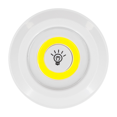 GloboStar® 79044 Φωτιστικά Νυκτός Μπαταρίας LED COB 6W 600lm με Timer & Ασύρματο Χειριστήριο RF - ΣΕΤ 3 Τεμαχίων Ψυχρό Λευκό 6000K