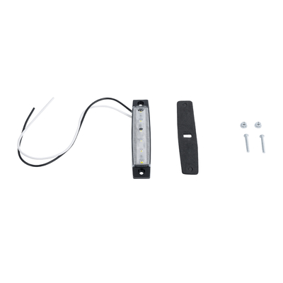 GloboStar® 79900 Πλευρικά Φώτα Όγκου Φορτηγών LED 6 SMD 2835 DC 10-30V Πλαστικό PVC Αδιάβροχο IP66 Ψυχρό Λευκό 6000K