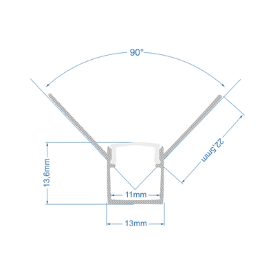 GloboStar® PLASTERBOARD-PROFILE 70836-3M Προφίλ Αλουμινίου - Βάση & Ψύκτρα Ταινίας LED με Λευκό Γαλακτερό Κάλυμμα - Χωνευτή Γωνιακή Χρήση σε Εσωτερική Γωνία Γυψοσανίδας - Trimless - Πατητό Κάλυμμα - Ασημί - 3 Μέτρα - Πακέτο 5 Τεμαχίων - Μ300 x Π3.1 x Υ1.3cm