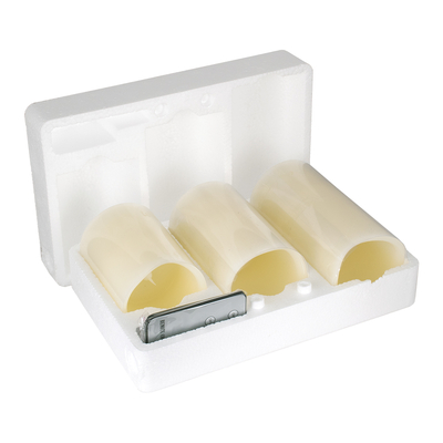 GloboStar® 79554 ΣΕΤ 3 Διακοσμητικών Realistic Κεριών Παραφίνης με LED - Μπαταρίας & Ασύρματο Χειριστήριο IR Ψυχρό Λευκό 6000K