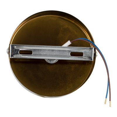 GloboStar® SARA 00846 Μοντέρνο Φωτιστικό Οροφής Σποτ Μονόφωτο 1 x E27 IP20 Μπρούτζινο & Χρυσό Μέταλλο - Μ10 x Π10 x Υ10.3cm