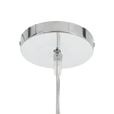 GloboStar® MANGEA 00717 Boho Κρεμαστό Φωτιστικό Πλέγμα Μονόφωτο 1 x E27 IP20 Μπεζ Ξύλο - Μ100 x Π100 x Υ59cm