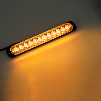 GloboStar® 85269 PRO Series Μπάρα Σήμανσης Οχήματος Οδικής Βοήθείας για Αυτοκίνητα & Φορτηγά 10 Προγραμμάτων Φωτισμού STROBE LED SMD 3030 15W DC 12-24V Αδιάβροχη IP65 Πορτοκαλί
