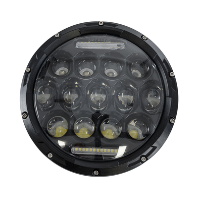 GloboStar® 85417 Σετ 2 x Φανάρια JEEP WRANGLER 7'' Ιντσών Βασικού Φωτισμού H/L με Ring Light DRL & Φλας LED CREE CXB COB 75W 12000lm DC 10-30V Αδιάβροχα IP67 Ψυχρό Λευκό 6000K