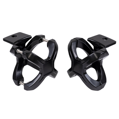 GloboStar® 85556 ΣΕΤ 2 Βάσεις Στήριξης για Μπάρες - Προβολάκια LED Rollbar JEEP BAR Holder - Brackets - 2.25 έως 3 Inches Universal