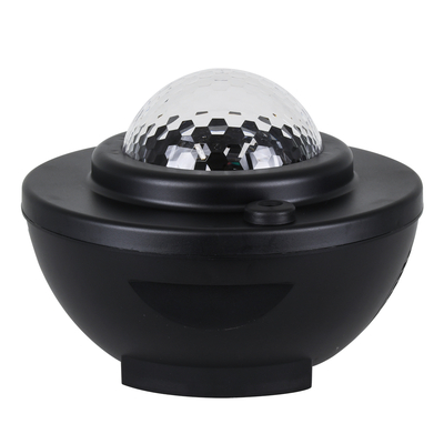GloboStar® 85817 Μαύρο Επιτραπέζιο Διακοσμητικό Φωτιστικό Ειδικών Εφε NIGHT GALAXY WORLD 3D LED 10W DC 5V 2200mAh Επαναφορτιζόμενο με Bluetooth Speaker - Sound Activated - Καλώδιο Τροφοδοσίας USB και Ασύρματο Χειριστήριο RF 2.4Ghz Πολύχρωμo RGBW Dimmable